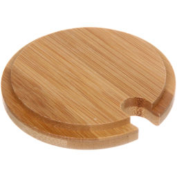 Банка стеклянная для специй 300мл "Хай-Тек" в наборе 3шт на бамбуковой подставке