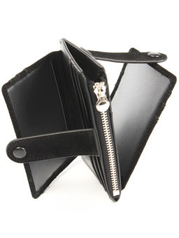 LACCOMA кредитница LA-6525-Z-черный натуральная замша  фото 4