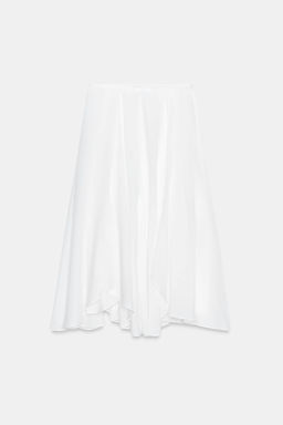 FALDA FLUIDA ASIM?TRICA ZW COLLECTION / Blanco - Zara фото 7