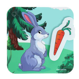 Игра на липучках «Кто что ест», 8 карточек