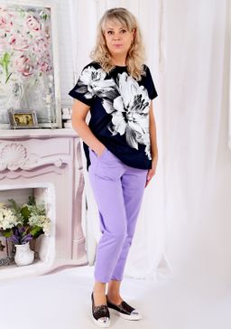 Брюки Клэр сирень - Марлен фото 2