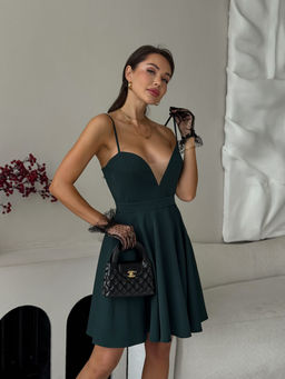 Платье AURA 3308-176 изумрудный