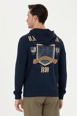 Мужской темно-синий вязаный кардиган - U.s. polo assn фото 12