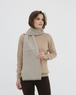 Шарф из шерсти яка UL AB серый