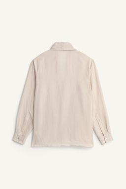 CAMISA KIMONO 100% CUPRO / Crudo - Zara фото 5