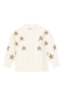 Кремовый трикотажный кардиган для девочки - U.s. polo assn фото 2