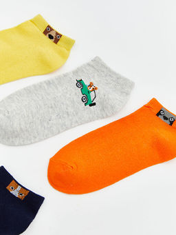 Desenli Erkek ?ocuk Patik ?orap 5li