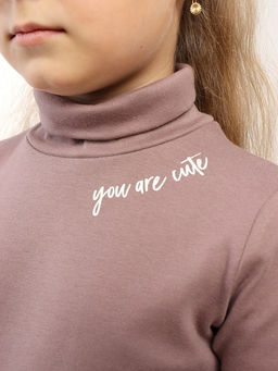 CRB wear / CWKG 63989-33-427 Водолазка для девочки,какао  фото 3