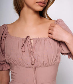 Платье #ОКТ035002, пудровый