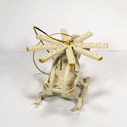 Праздничные новогодние игрушки: Вертолет малый 1013 White winter - Idh фото 5