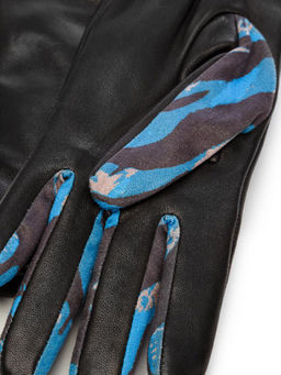 Перчатки женские ш+каш. IS00146 black/ocean - Eleganzza фото 3