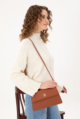 Женская светло-коричневая сумка через плечо Неожиданная скидка в корзине