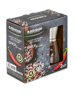 Набор мельниц для специй SPICE STEEL, 2шт - Attribute фото 2