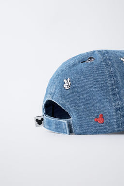 GORRA DENIM BORDADOS MICKEY MOUSE  DISNEY / Azul - Zara фото 3