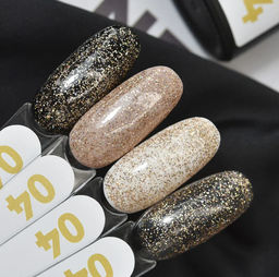 Shik top MOOZ №4 - Золотой с голографическим сиянием.  фото 4