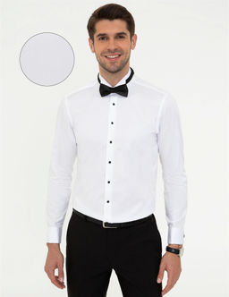 Beyaz Slim Fit Smokin G_mlek