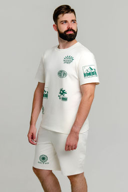 Арт. 63610 Комплект с шортами мужской 48-56 (5 шт) Цвет:верх-молочный, низ-молочный - Идеал фото 9