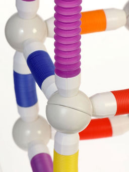 Конструктор магнитный «Развивающие трубы», 26 деталей