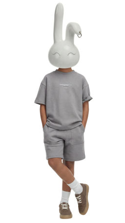 CONJUNTO CAMISETA Y BERMUDA INTERLOCK / Gris vigor?