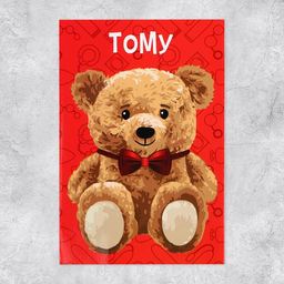 Цена за 5 шт. Объёмная открытка Медведь, 12 х 18 см - Дарите счастье фото 6