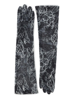 Перчатки женские б/п IS1009 black/white - Eleganzza фото 2
