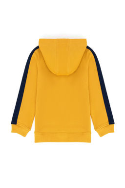U. S. Polo Assn Толстовка с капюшоном горчичного цвета для мальчика - U.s. polo assn фото 2