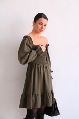 Martichelli Платье хаки фото 5