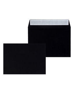 Цена за 500 шт. Конверт почтовый С6 114×162 мм, без подсказа, без окна, отрывная лента, 120 г/м, чёрный