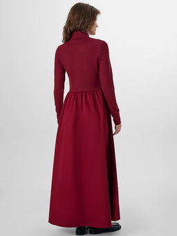 Платье женское бордовое