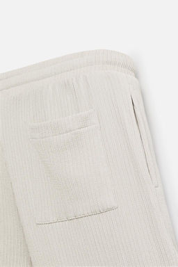 IRREGULAR TEXTURED BERMUDA SHORTS - Zara фото 9