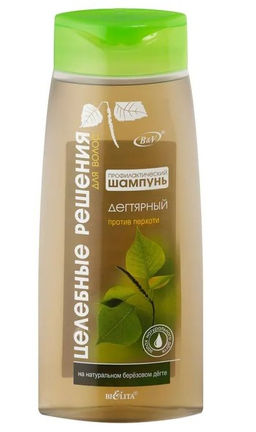 Целебное решение Профилактический шампунь Дегтярный против перхоти, 480 мл
