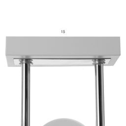 Люстра «Алатея» 6хЕ27 40 Вт бело-хромовый 55×43×28 см BayerLux