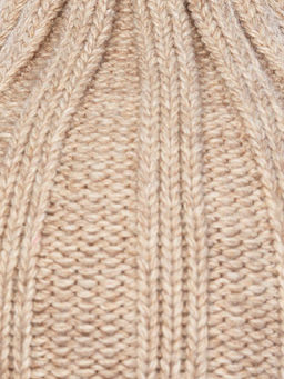Шапка жен. шерсть+акр LB-BR55049 beige melange - Labbra фото 3