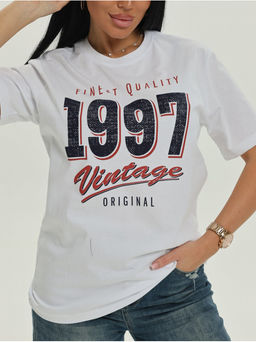 Футболка "Качество" белый женская