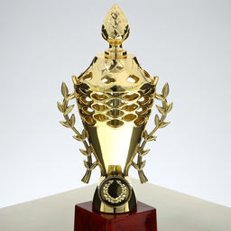 Кубок 184C, зол., подставка пластик, 21 9 6.5 см - Командор фото 5