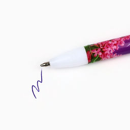 Цена за 10 шт. Ручка шариковая, синяя паста, 0.5 мм, пластик С 8 марта - Artfox фото 2