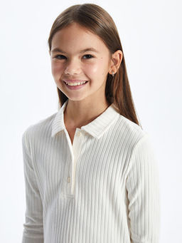 Polo Yaka K?z ?ocuk Ti??rt - Waikiki фото 3