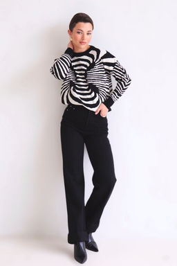 10446 Джемпер чёрно-белый - Martichelli фото 51