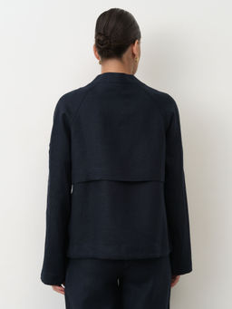 Жакет женский КЛ-7725-ИЛ23 тёмно-синий