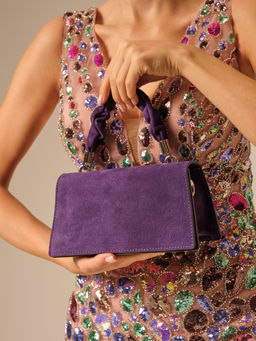 Сумка замшевая Deboro 30715 виноград