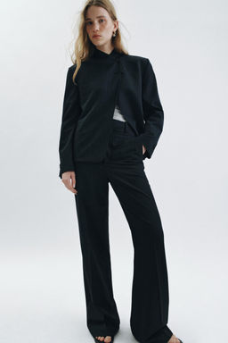 PANTAL?N WIDE LEG TIRO ALTO ZW COLLECTION / rayas - Zara фото 13