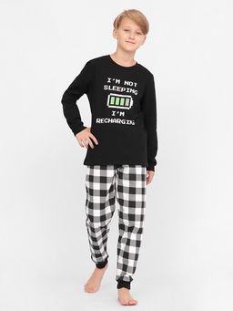 CRB wear/CSJB 50095-22 Комплект для мальчика (джемпер, брюки),черный/Ex.Cherubino