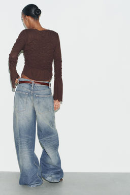 GATHERED TIE TOP - Zara фото 6