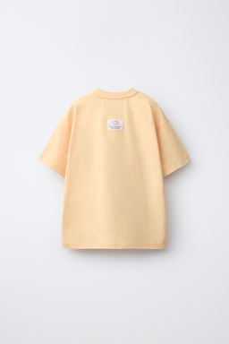 CAMISETA ESTAMPADO TEXTO / Naranja claro - Zara фото 2