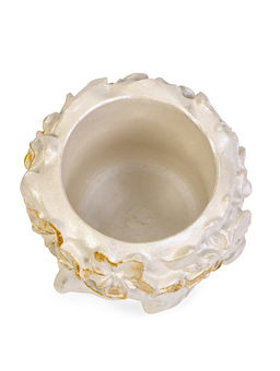 Декоративное кашпо для цветов Вера, 300 мл, 11?11?10 см, гипс, белое - Хорошие сувениры фото 3