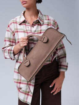 Сумка багет Doxie DBR 31157 серо-коричневый  фото 8