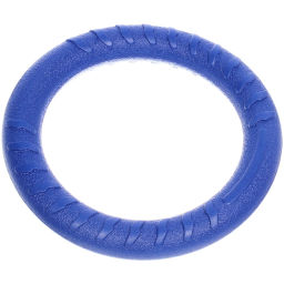 Кольцо - пуллер для собак средних и крупных пород "ЛЮБИМЫЙ БРО", цвет синий, d - 18.5см (подвес)