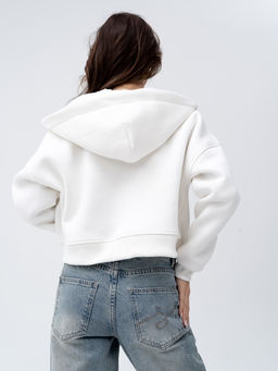 Толстовка укороченная футер 3х нитка с начесом. - Binita фото 6