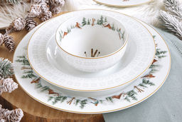 Кружка, 350 мл, фарфор P, белая, Лыжники в горах, Chalet, 62641 - Easy life фото 4