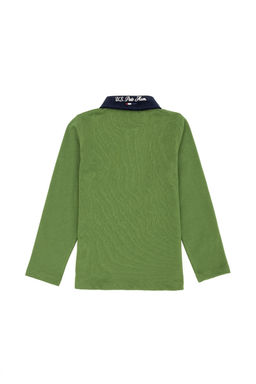 Зеленый свитшот для мальчика Неожиданная скидка в корзине - U.s. polo assn фото 5